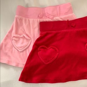 H&M bundle of 2 Velour Skirts
